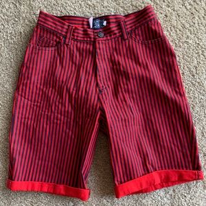Palmetto’s red and navy stripe Jean shorts.